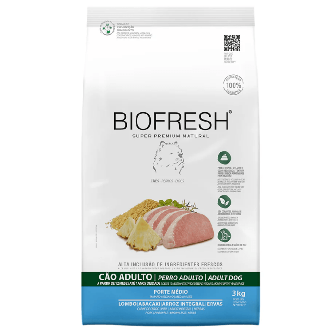 Bio Cerdo RM Biofresh Perro Adulto Raza Mediana Anana y Cerdo 10 kg - Imagen 1