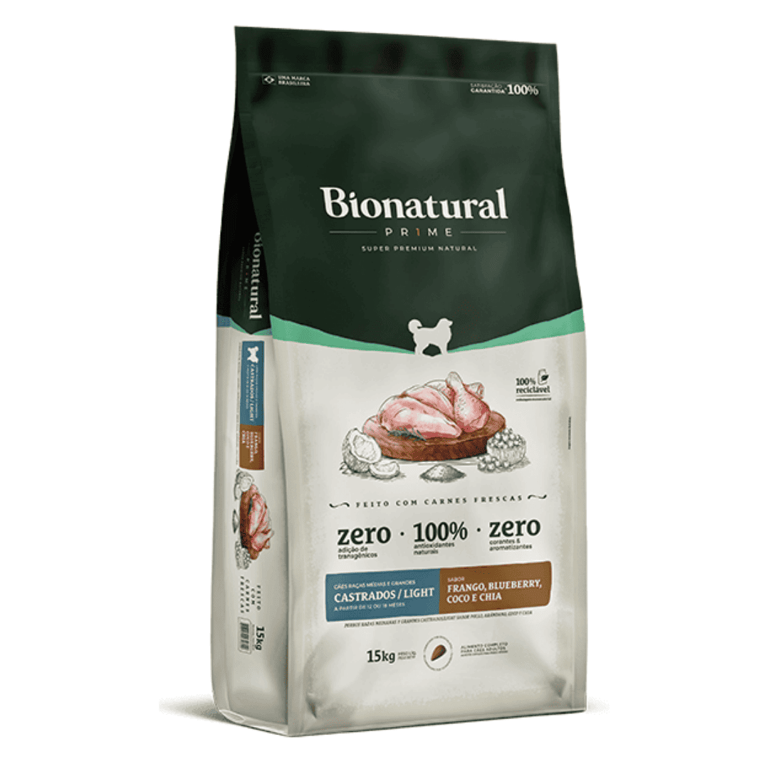 Bionatural Castrado Bionatural Prime Dog Perro Castrado Light 15 kg - Imagen 1