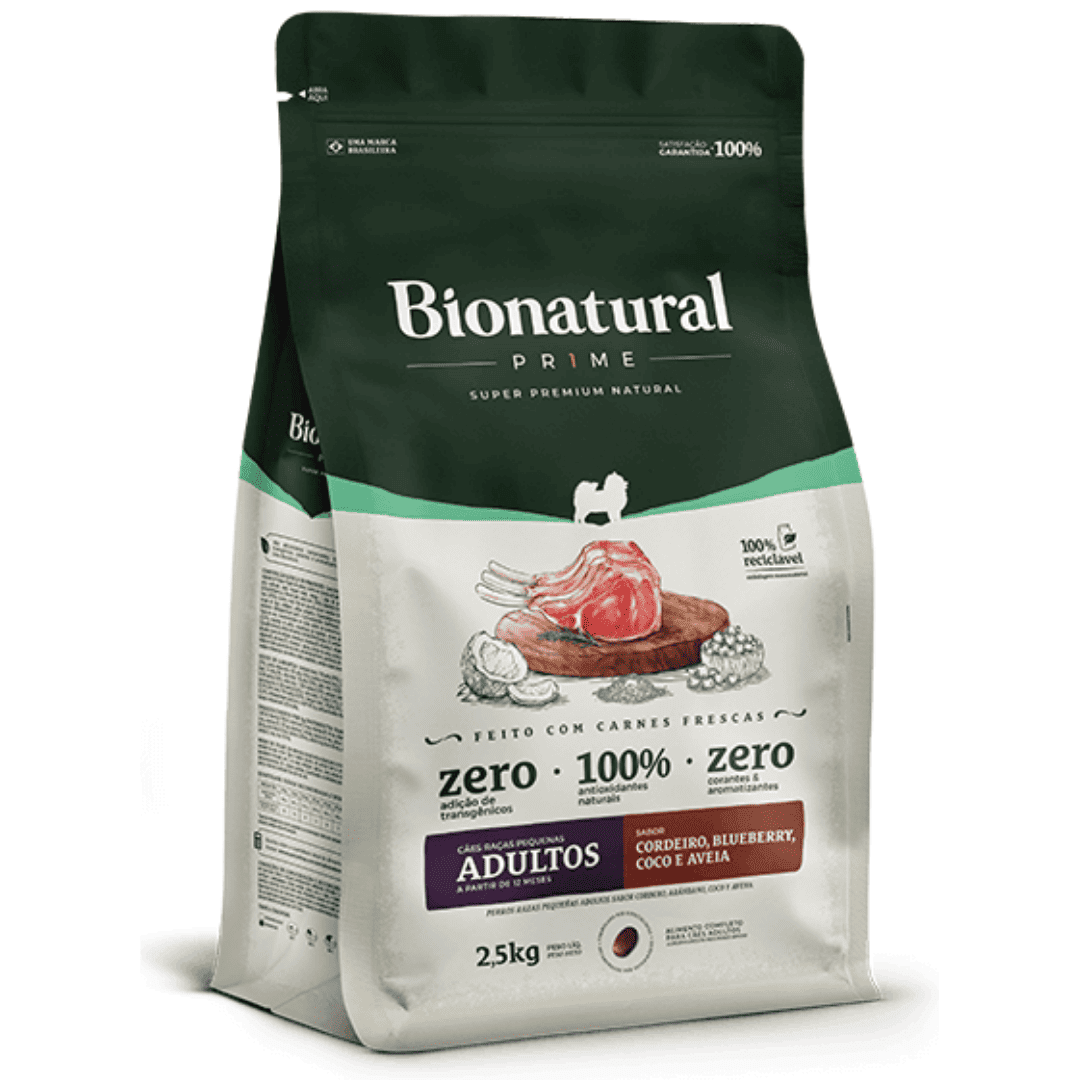 Bionatural RP Cordero Bionatural Prime Dog Perro Adulto Raza Pequeña Cordero 10 kg - Imagen 1
