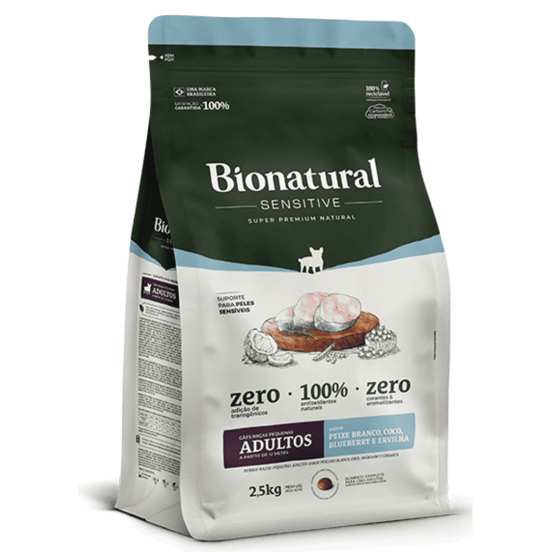 Bionatural Sensitive RP Bionatural Prime Dog Perro Adulto Sensitive Skin Raza Pequeña 10 kg - Imagen 1