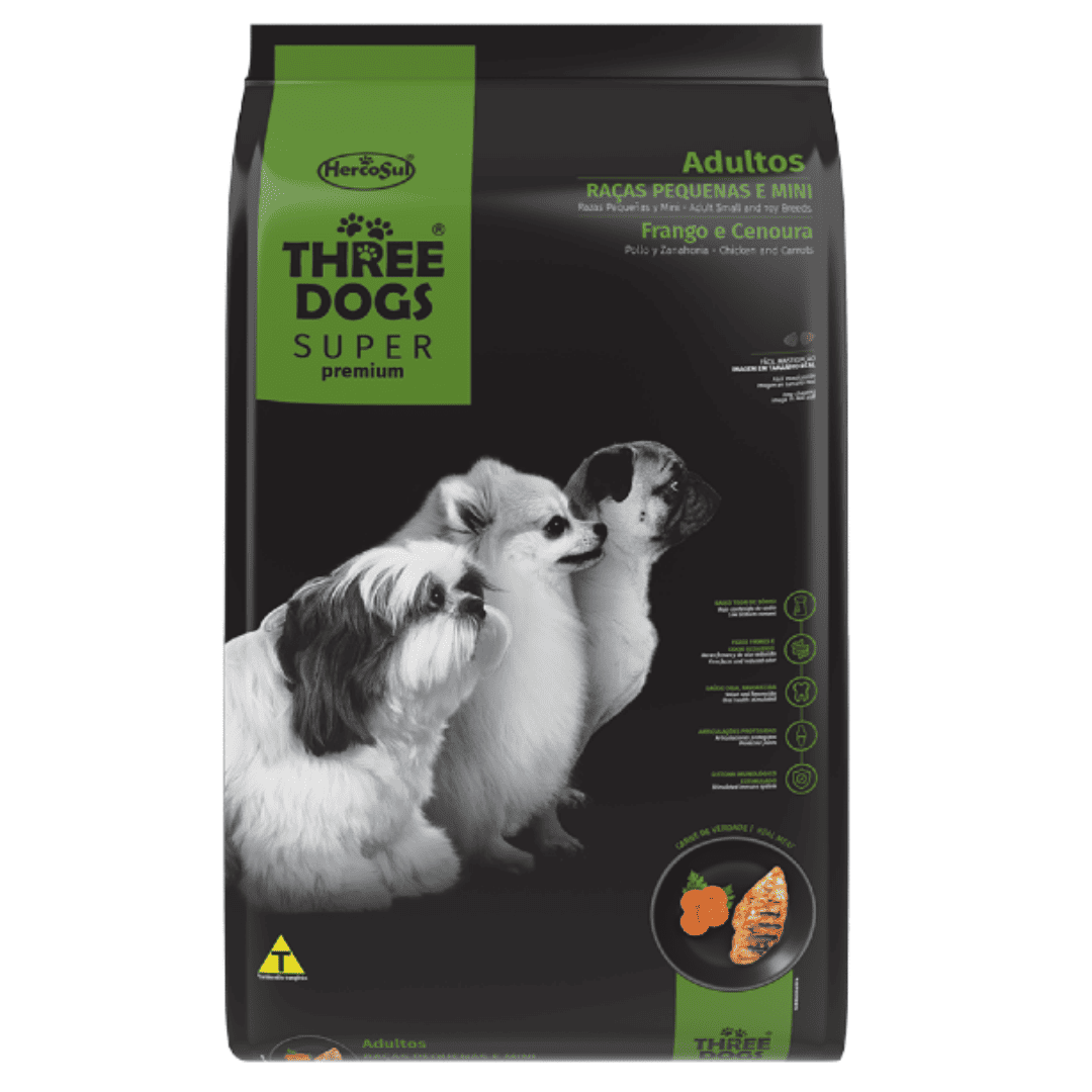 TD SP Adulto RP Three Dogs Super Premium Perro Adulto Raza Pequeña 10 kg - Imagen 1