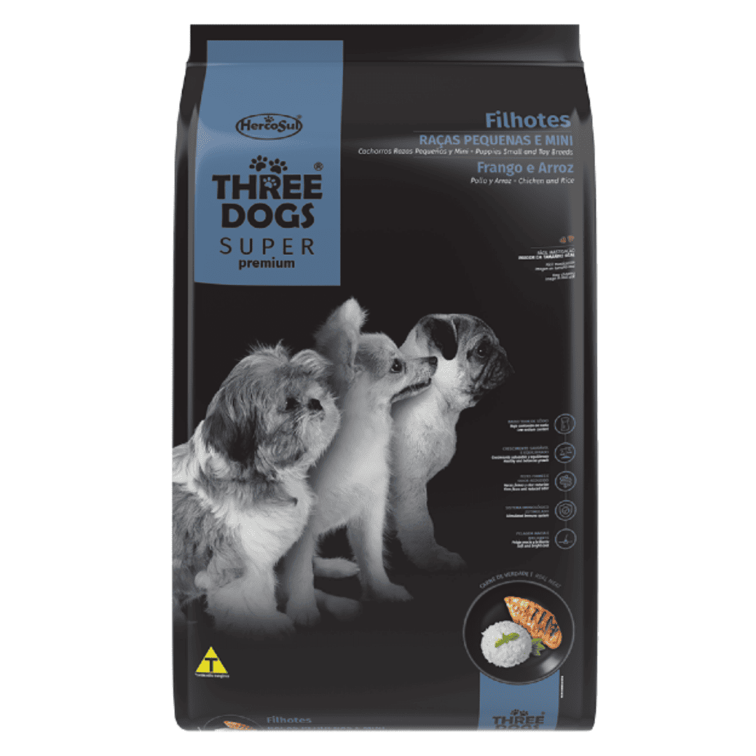TD SP Cachorro RP Three Dogs Super Premium Perro Cachorro Raza Pequeña 10,1 kg - Imagen 1